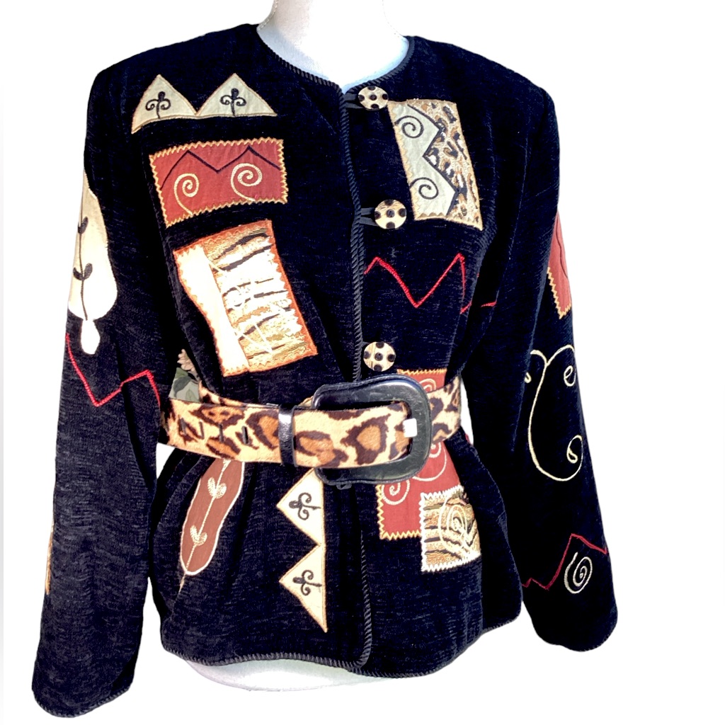 Vintage Multi Patch Jacket. B30